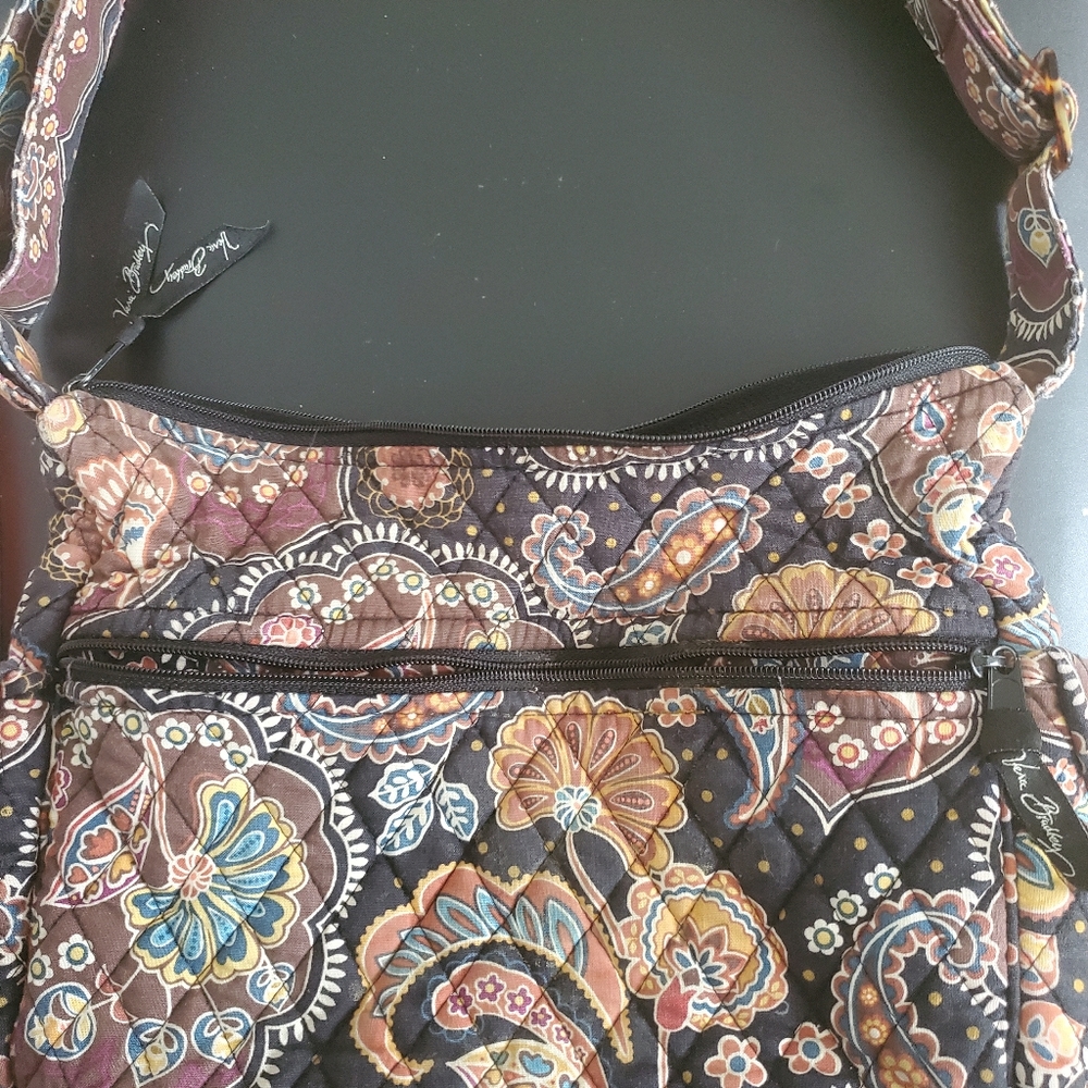 Vintage Vera Bradley quilted purse. Great for fall, neutral with pops of color